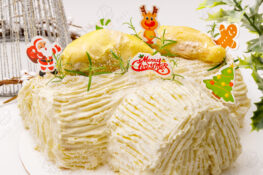 Bánh khúc cây Giáng Sinh sầu riêng